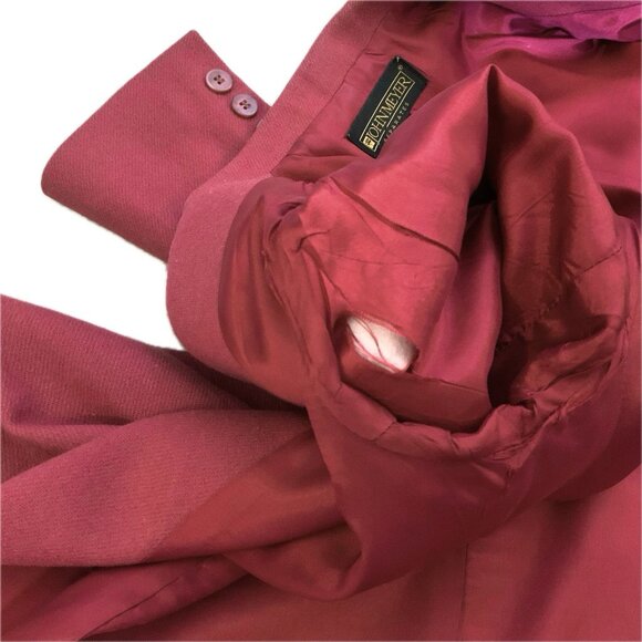 Vtg John Meyer Jacket Blazer Womens Sz Petites P2 Pink 1 Button 100% Wool Lined - Picture 15 of 16